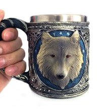 Load image into Gallery viewer, Wolf King Head Mug